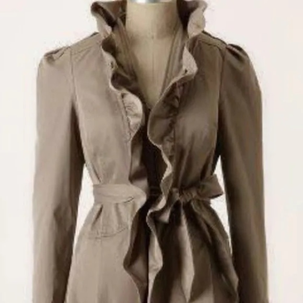Idra ruffle trench coat